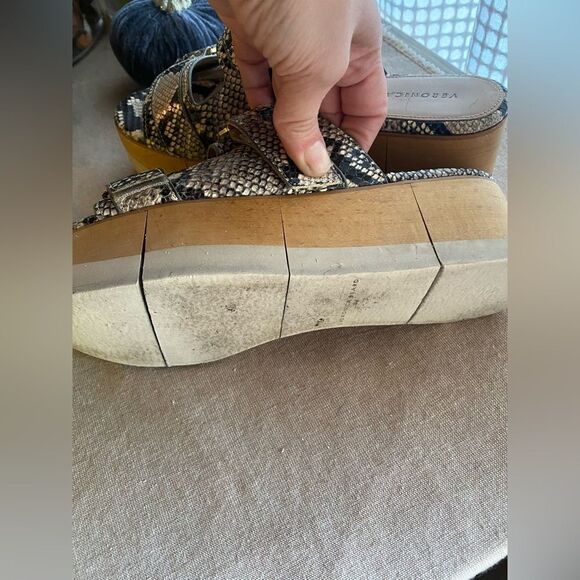 Veronica Beard animal print and platform sandals size 8 - Picture 10 of 12